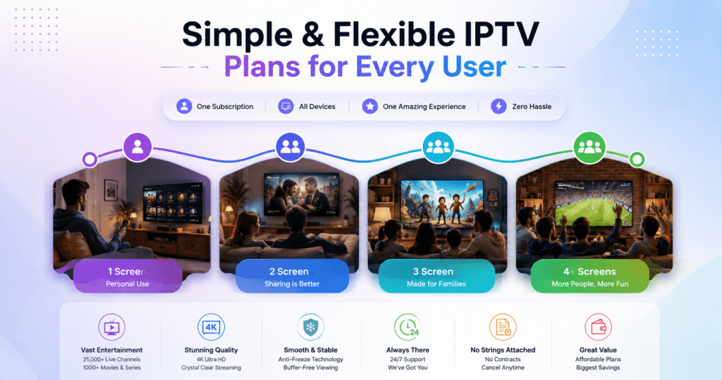 Upgrade your entertainment with Xtreme HD IPTV featuring live sports, movies, and 4K streaming.