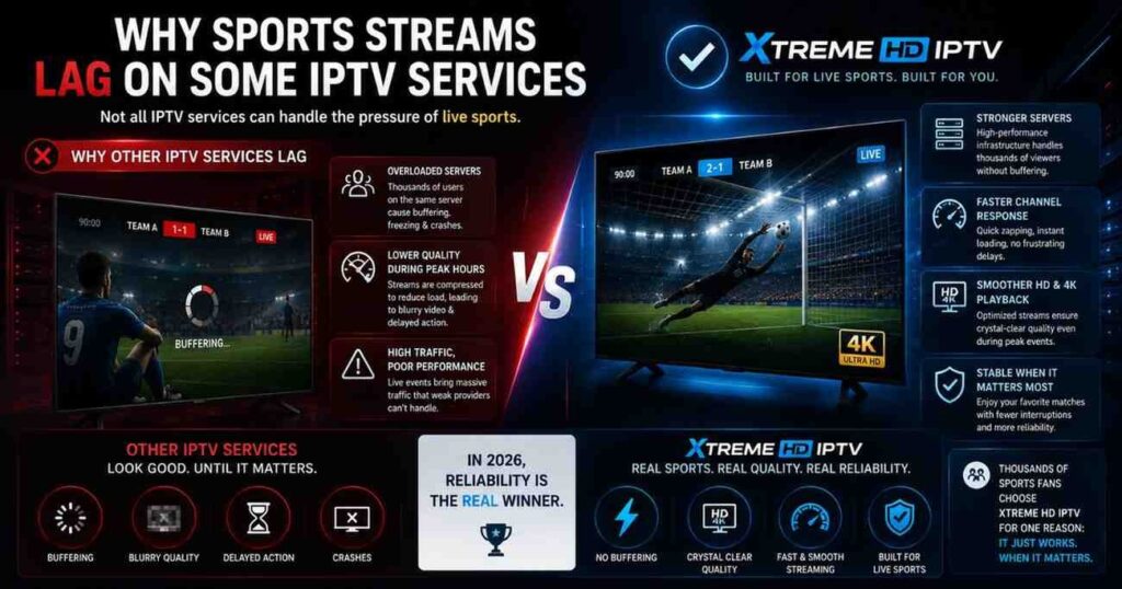 Xtreme HD IPTV delivers a connected entertainment experience with smooth playback, organized content navigation, and reliable streaming performance built for modern viewers.