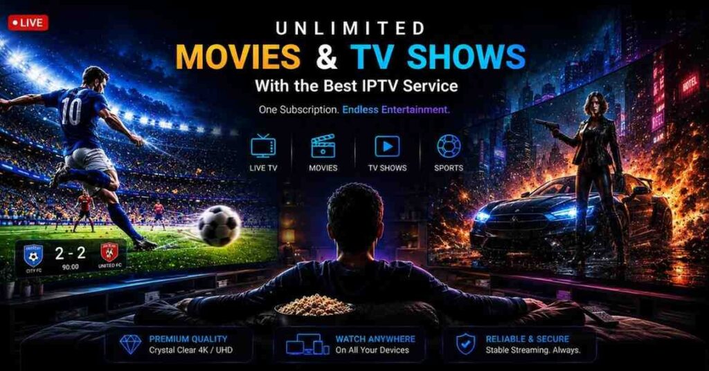 Enjoy seamless streaming on all devices with the Best IPTV Service delivering premium channels, live events, and ultra-HD quality.