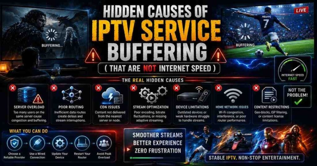 Understand how IPTV Service platforms use modern delivery systems to create faster loading times, clearer visuals, and a more stable streaming experience.