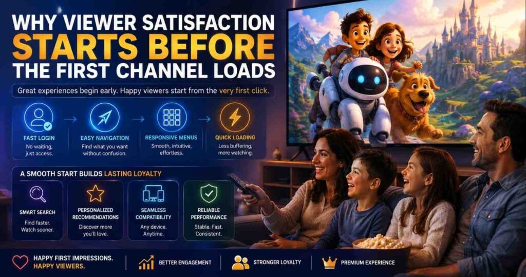 The Best IPTV Service Provider offers a smooth streaming journey with quick loading times, organized content, reliable connections, and exceptional HD & 4K viewing quality.