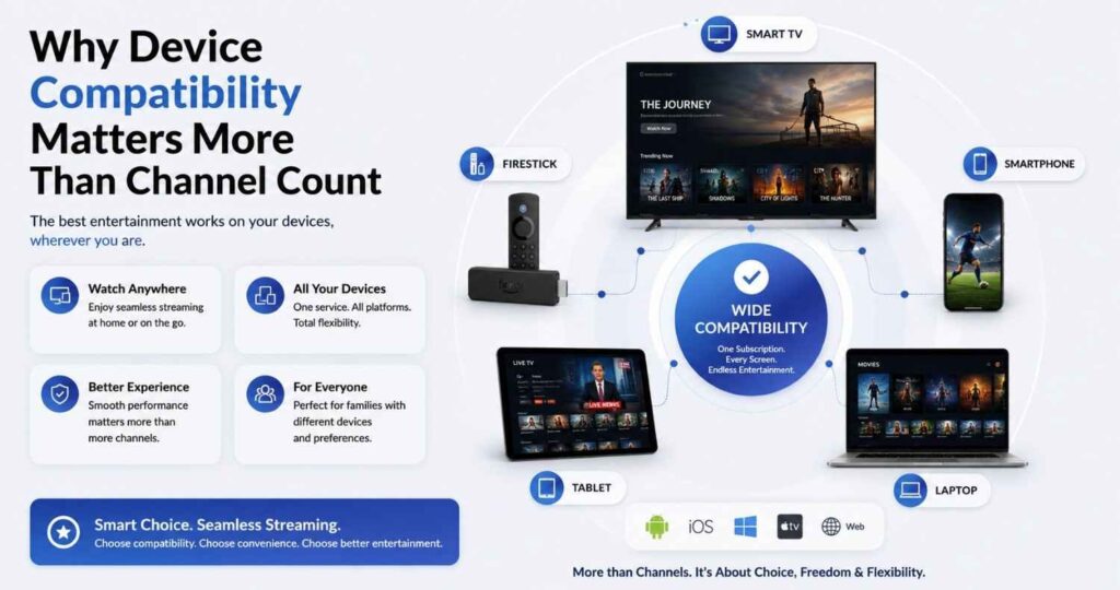 Enjoy unlimited entertainment with a reliable IPTV Subscription. Watch live TV, movies, sports, and on-demand content across your favorite devices without hassle.