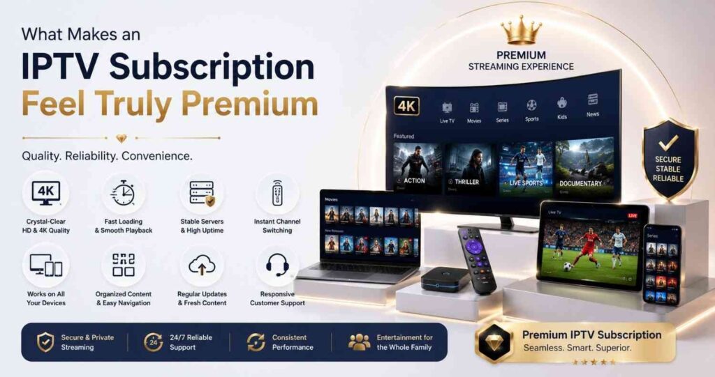 The best IPTV Subscription combines stable streaming, HD quality, and broad device compatibility. Learn how to choose a service that fits your lifestyle.
