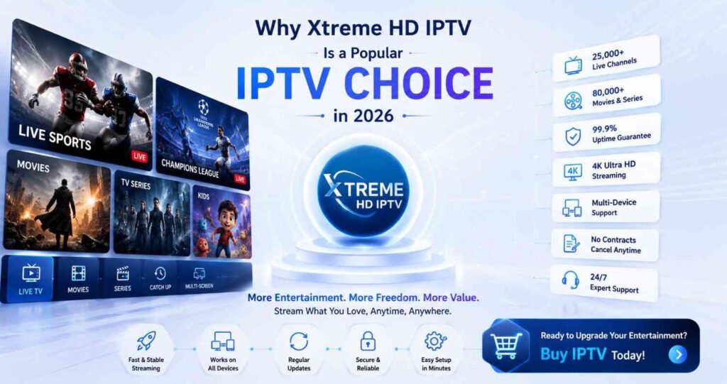 Buy Xtreme HD IPTV Subscription and improve your viewing experience with simple streaming tips, reliable performance, better video quality, and support for modern devices.