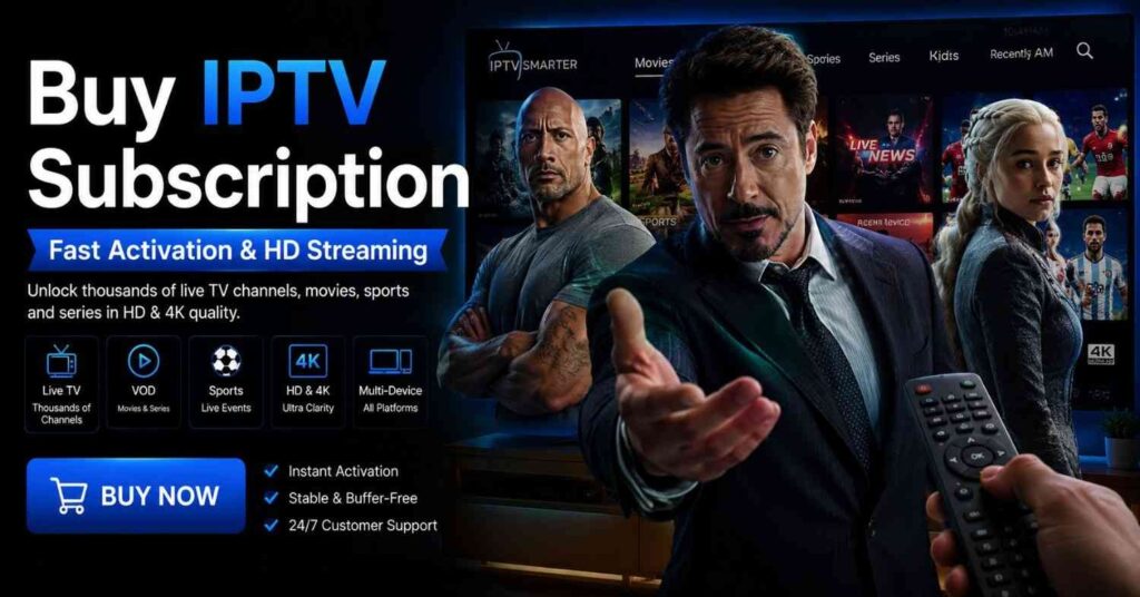 Buy IPTV Subscription and enjoy smoother streaming with practical viewing tips, HD and 4K support, stable performance, and seamless entertainment across your favorite devices.
