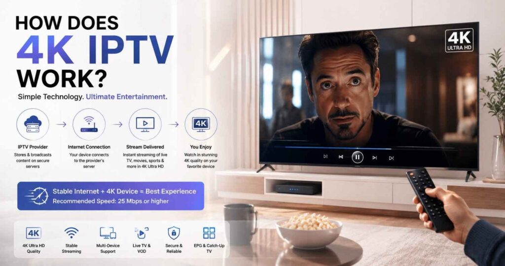 Looking for reliable 4K IPTV? Learn how to choose a high-quality service with stable streaming, premium channels, and stunning picture clarity.