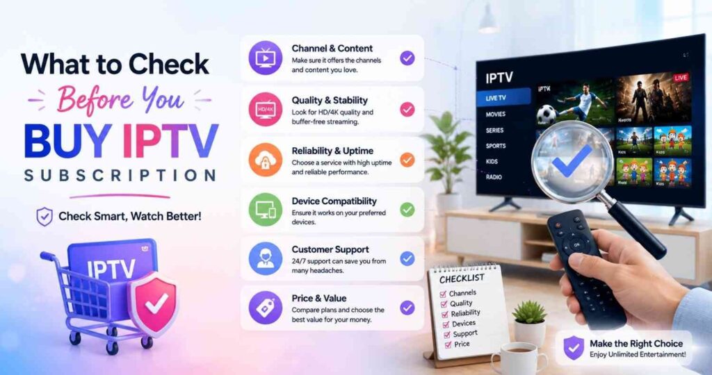 Discover helpful streaming tips after you Buy IPTV to enjoy crystal-clear visuals, reduced buffering, and uninterrupted entertainment across all your screens.
