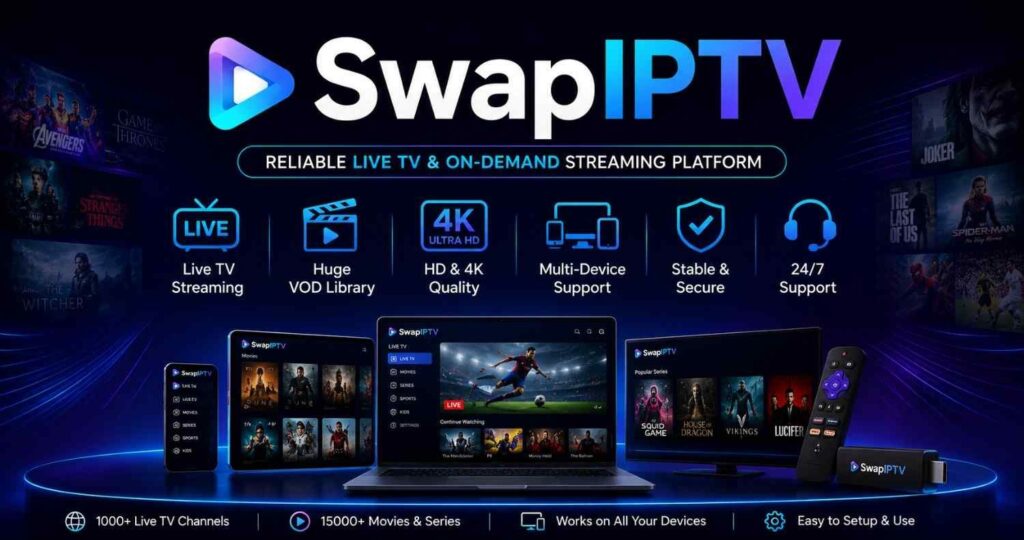 Watch your favorite live sports and movies with 4K IPTV. Experience smooth streaming, vivid colors, and impressive Ultra HD performance.